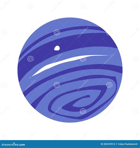Ilustración De Vector De Dibujos Animados Del Planeta Neptune