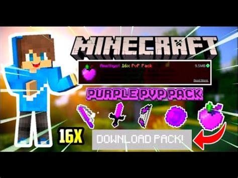 MCPE Amethyst 16x PvP Pack Edit Purple 1 16 1 15 1 14 L FPS