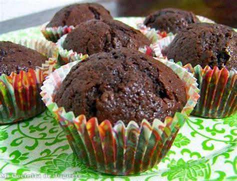 Mi Cocinita De Juguete Muffins De Chocolate Con Trocitos De Chocolate