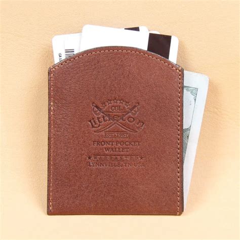 Front Pocket Wallet, Best American Steerhide Leather, Slim | Col. Littleton