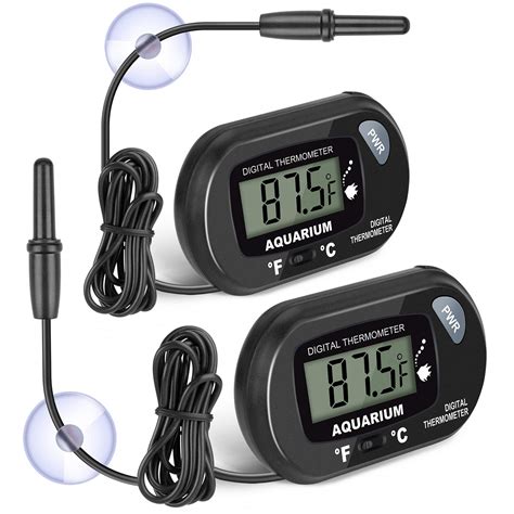 2 Pack Aquarium Thermometer Fish Tank Thermometer Aiktryee Water