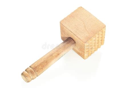 Wooden Mallet Made For Tenderizing Meat Stock Photo Image Of Models