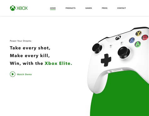 Animated 3d Xbox Contoller Website On Behance