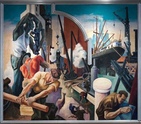 Thomas Hart Benton S America Today Mural Rediscovered On View