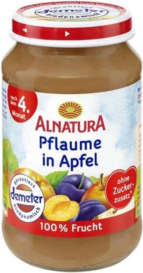 Alnatura Bio Babygl Schen Pflaume In Apfel G Piccantino