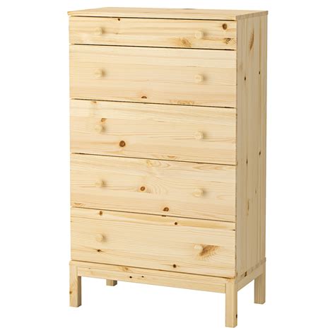 TARVA 5-drawer chest, pine, 29 7/8x50" - IKEA