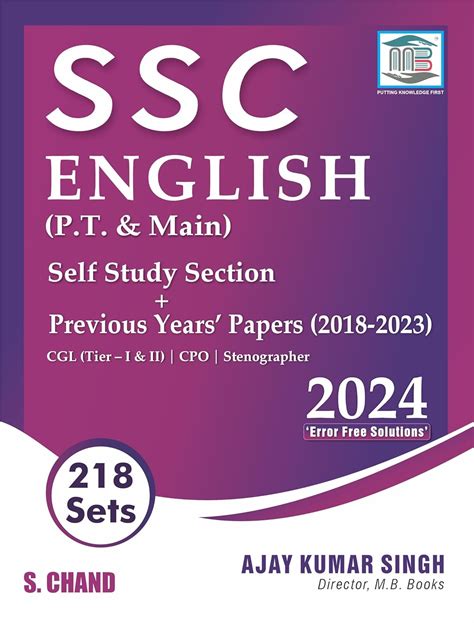 Buy Ssc English P T Main Sets Previous Years Papers