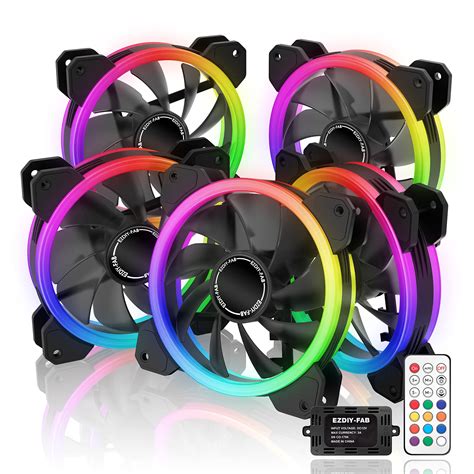 Buy Ezdiy Fab Pack Wireless Rgb Led Mm Case Fan Quiet Edition High