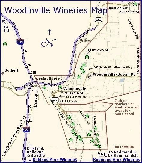 Maps Page Washington Wine Regions Woodinville Area Wineries