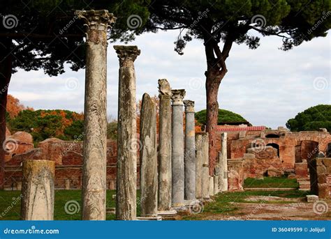 Ruins Of Ostia Antica Stock Photo | CartoonDealer.com #36049599