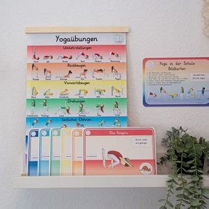 Kinderyoga Poster A A Bungen Schule Kita Kinderzimmer Asanas