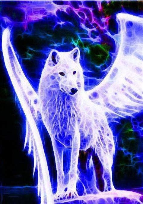 Winged Spirit Wolf Wallpaper