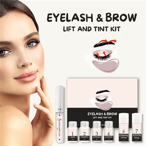 Lash Lift And Tint Kit Lash Lift Kit With Tint Black Curling And