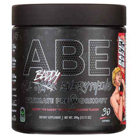 Abe All Black Everything Pre Workout Powder Amino Acid Supplements