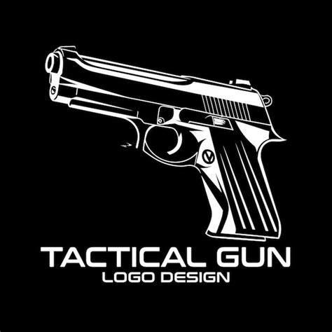 Premium Vector Tactical Gun Vector Logo Design