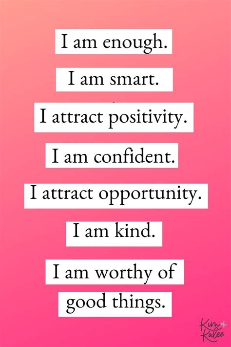 The Best Daily List Of Positive Affirmations For Women Positive Self