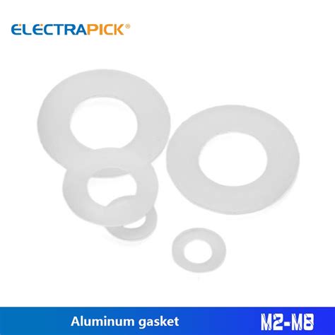 Electrapick M M Nylon Washer Plated Flat Spacer White Pcs