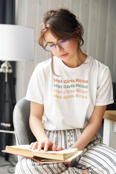 Gorgeous Hot Girls Read Books Shirt Retro Bookish Shirt Bookcore Aesthetic Tiktok Librarian