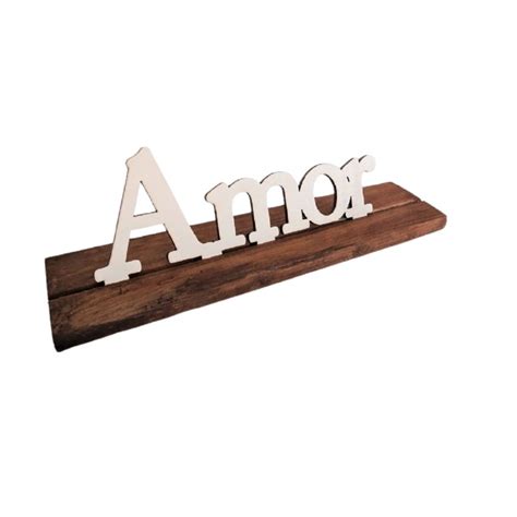 Placa Decorativa Amor Home Office Casa Escritório Base Mdf Elo7