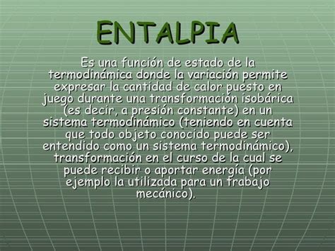 Ejemplos De Entalpia Transformación Energética En Acción