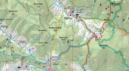 Beskid Niski Laminowana Mapa Turystyczna Expressmap