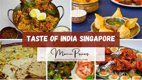 Taste Of India Menu Prices With Reviews In Singapore 2024