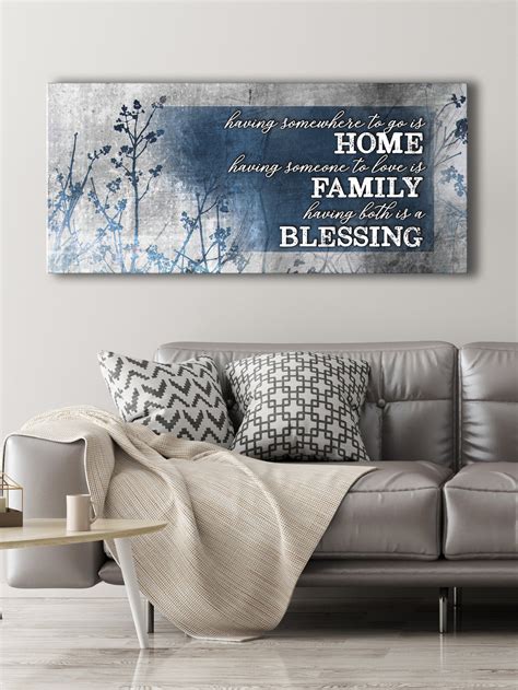 Christian Wall Art: Home Blessing Family (Wood Frame Ready To Hang ...