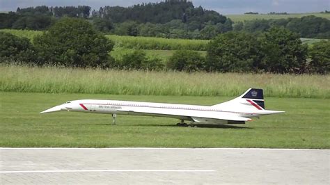 Concorde G Boac British Airways Rc Giant Turbine Jet Model Youtube