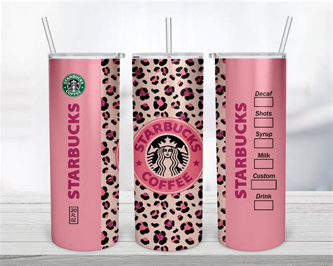 Starbucks 20oz Skinny Tumbler Sublimation Design Template Etsy