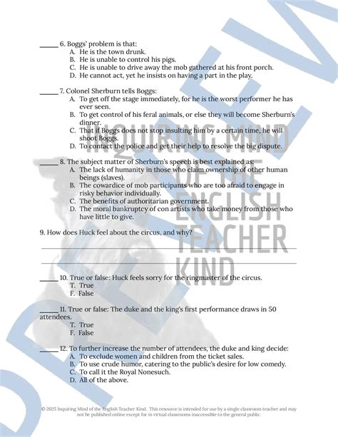 The Adventures of Huckleberry Finn Quiz and Answer Key Bundle
