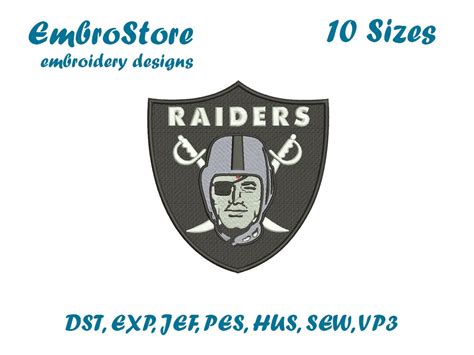 Raiders Embroidery Design Bundle Machine Embroidery File 4 Etsy