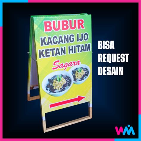 Jual Stand Banner Segitiga Kayu Lipat X Cm Shopee Indonesia