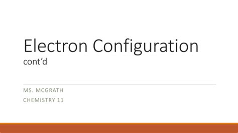 Electron configuration exceptions