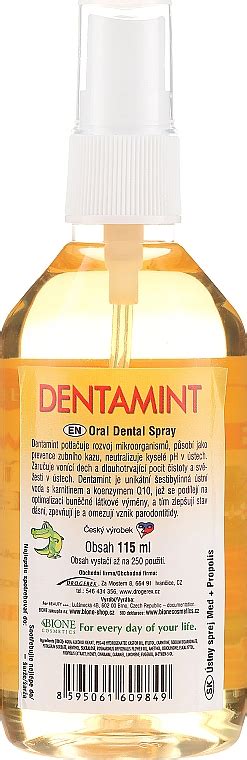 Dentamint Mouth Spray Honey Propolis Bione Cosmetics MAKEUP