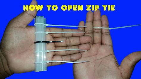 How To Open Zip Tie Without Damaging Zip Tie Unlock Easy Trick Life