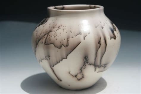 Handmade Horsehair Pottery Vase Hh6521c Etsy