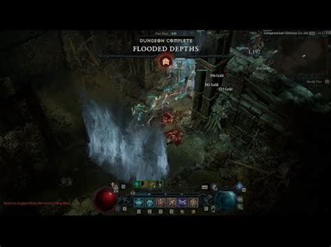 Diablo 4 Flooded Depths WT3 Dungeon Run Necromancer YouTube