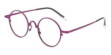 Aarin - Round Purple Glasses for Men & Women - Lensmart