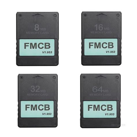 Tarjeta De Memoria FMCB Para PlayStation 2 Accesorio V1 953 De 8 MB 16