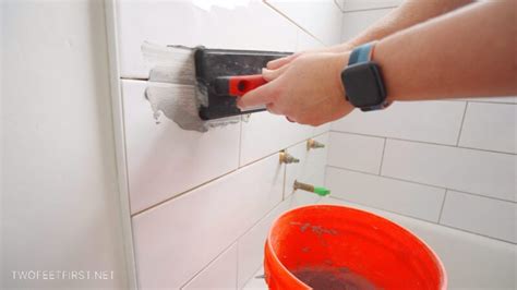 How To Grout Shower Tile Quick And Easy Diy Project