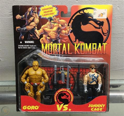 NEW Goro vs. Johnny Cage Mortal Kombat 2-Pack Hasbro 1994 Brand New On ...