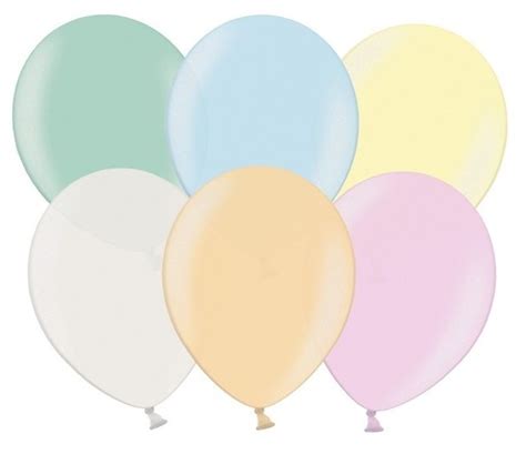 100 Partystar Metalliske Balloner Pastel 27cm Party Dk