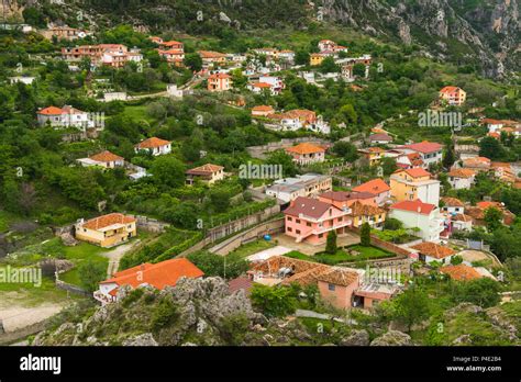 View over Kruje City, Albania Stock Photo - Alamy