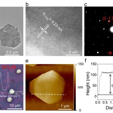 A TEM Image Of Two Hexagonal Bismuthene Nanoflakes Transferred Onto