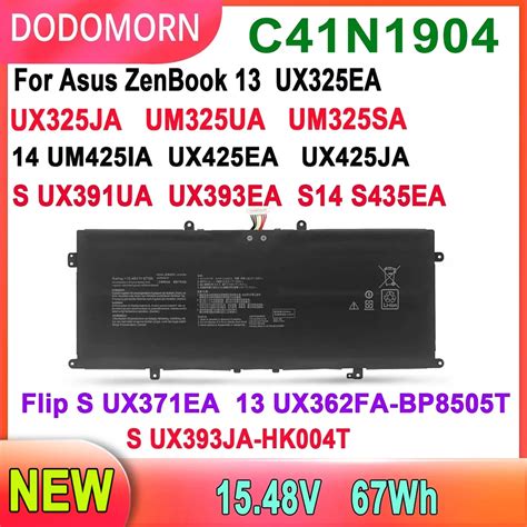 Dodomorn New Laptop Battery C41n1904 For Asus Zenbook 14 Ux425ua Um425ia Ux425ea Ux425ja Bx325ja