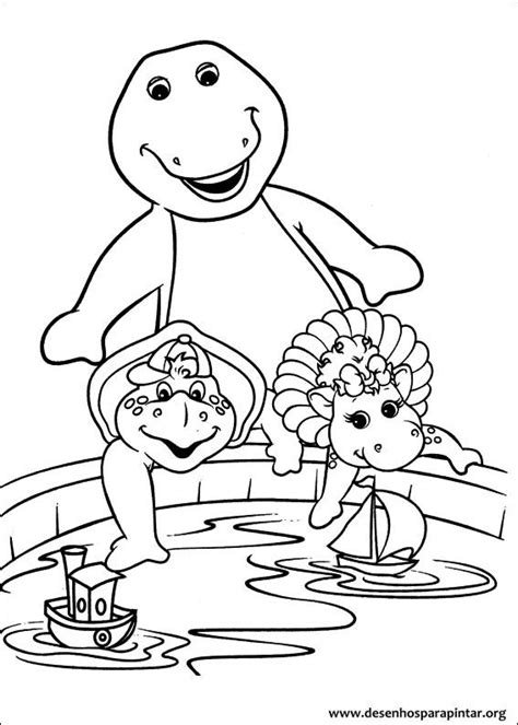 Barney E Seus Amigos Desenhos Para Imprimir Pintar E Colorir