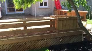 Deck Bench Planter Woodworking Challenge