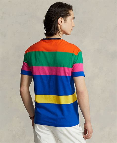 Polo Ralph Lauren Mens Cotton Classic Fit Striped Jersey T Shirt Macys