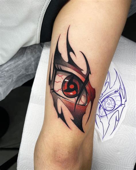 Sharingan Eye Tattoos