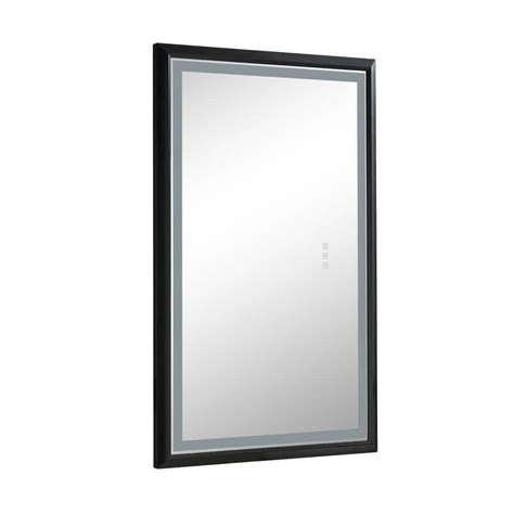 Tileon 24 In W X 36 In H Large Rectangular Aluminum Framed Dimmable